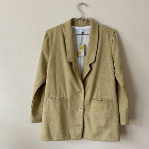 selva negra flo jacket in pale green tweed / sz-4 (fits 6-8) / $303